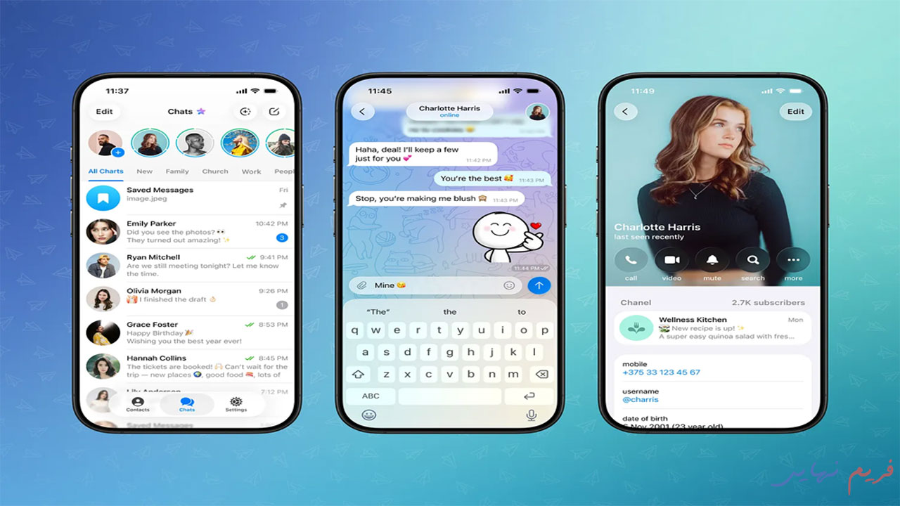 telegram liquid design